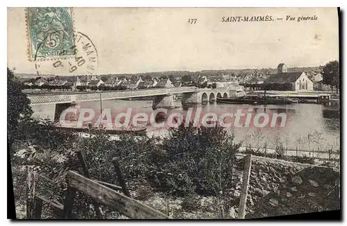 Cartes postales Saint Mammes Vue generale