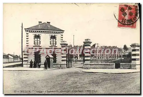 Cartes postales Melun Caserne d'Infanterie Quartier Augereoir