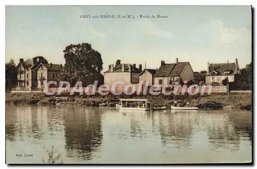 Cartes postales Mary sur Marne (S et M) Bords de Marne