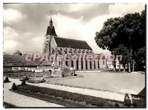Moderne Karte Nangis (Seine et Marne) L'Eglise Saint Martin (XIIIe siecle) sur la Place de la Mairie