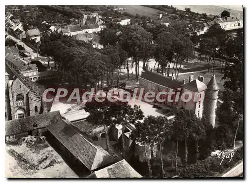 Cartes postales moderne En avion sur Nangis (S et M) Le Chateau de la Marne