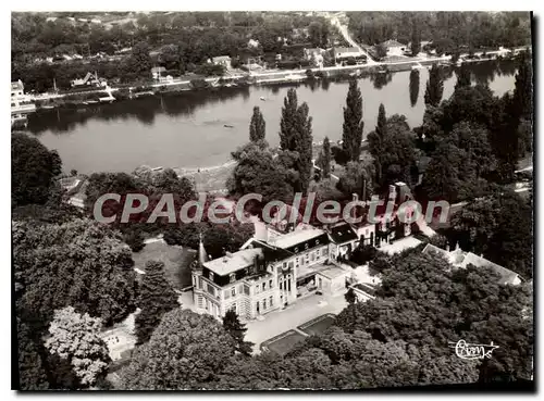 Cartes postales moderne Seine Port (Seine et Marne) Vue aerienne du Chateau La Vallee de la Seine