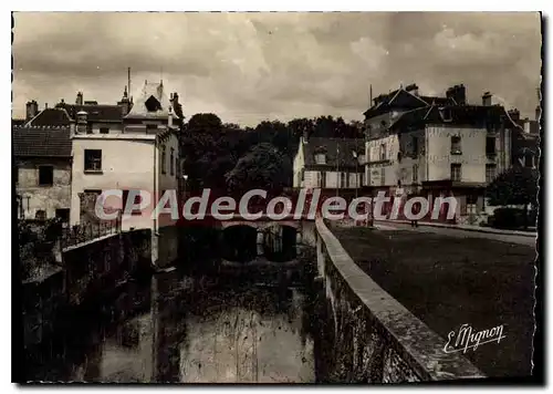 Moderne Karte Coulommiers  Le Pont de la Ville sur le Grand Morin