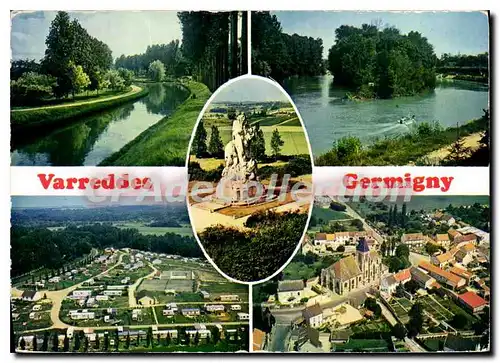 Cartes postales moderne Varreddes Germigny (S et M) Canal de l'Ourcq Ile au Bac Vues aeriennes