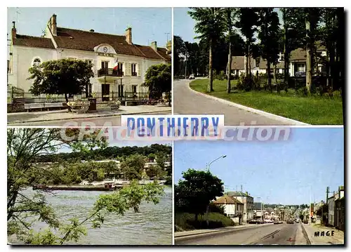 Cartes postales moderne Pontthierry (Seine et Marne) L'Hotel de Ville Moulignon Saint Assise Nationale 7