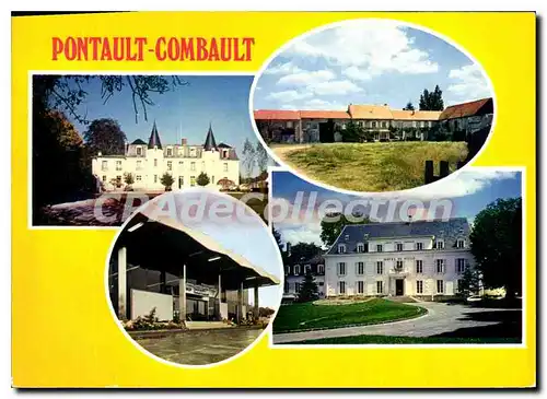 Cartes postales moderne Pontault Combault (S et M) Chateau de Candalle la Ferme Dinneveth La Mairie La nouvelle gare