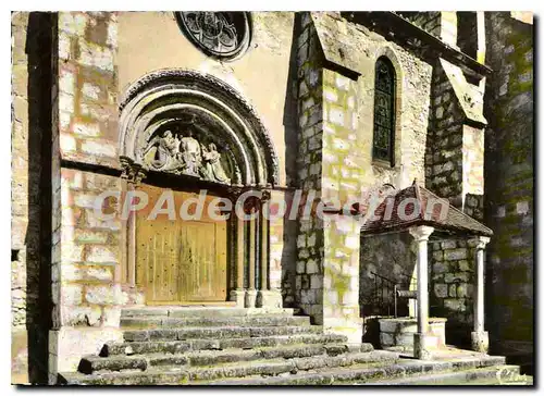 Cartes postales moderne Donnemarie Dontilly (S et M) L'Eglise Le Porche et le Pults