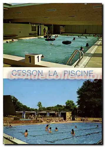 Moderne Karte Cesson la Piscine (Seine et Marne)