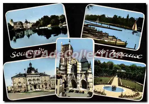 Cartes postales moderne Meaux Les Bords de la Marne L'Hotel de Ville La Cathedrale Jardin de l'ancien Eveche