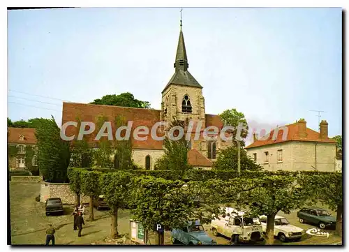 Moderne Karte Jouy sur Morin (S et M) Son eglise du XIIIe siecle