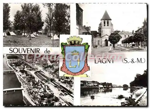 Cartes postales moderne Souvenir de Lagny (S et M)