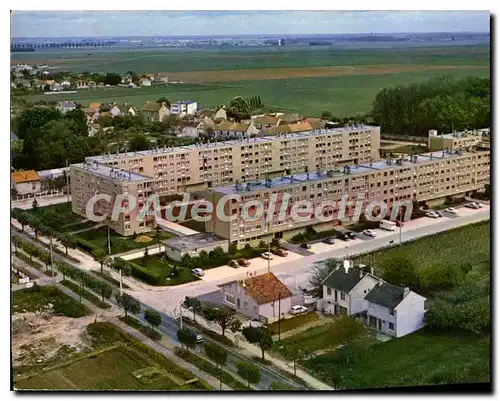 Moderne Karte Moissy Cramayel (S et M) Vue aerienne Les HLM