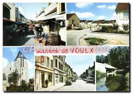 Cartes postales moderne Voulx Le Marche le Paradis L'eglise La grande Rue Les Foulons