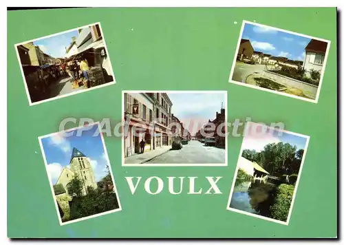 Cartes postales moderne Voulx Le Paradis Le Marche La grande Rue L'eglise Les Foulons