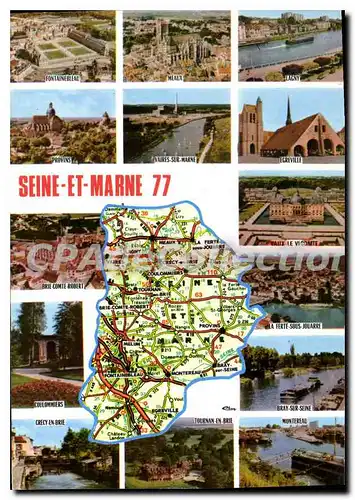 Cartes postales moderne Seine et Marne Fontainebleau Meaux Lagny Ecreville Bray sur marne Montereau Tournan en brie Cr�