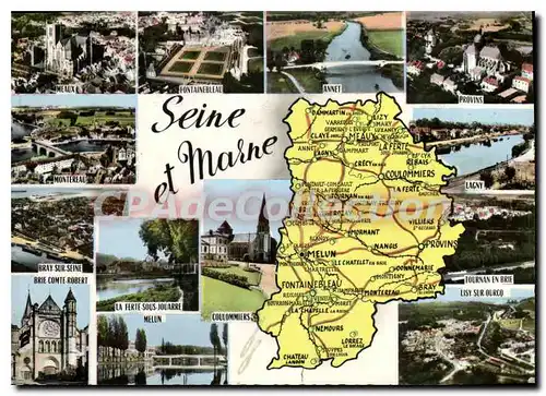 Cartes postales moderne Seine et Marne Annet Lisy sur ourcq Lagny Meaux Montereau Melun