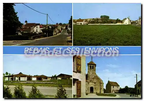 Cartes postales moderne Rebais et ses Environs (Seine et Marne) Vue generale de Rebais Dove Le CES a Rebais La Tretoire