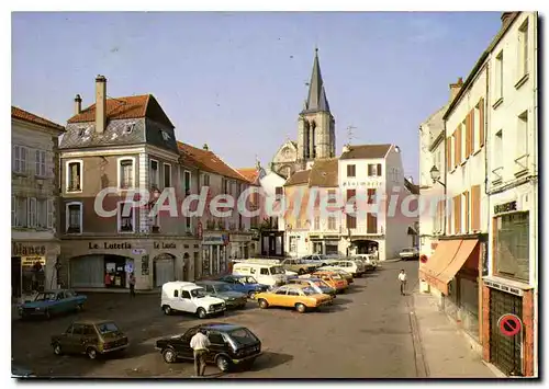 Moderne Karte Brie Comte Robert (Seine et Marne) Place du Marche