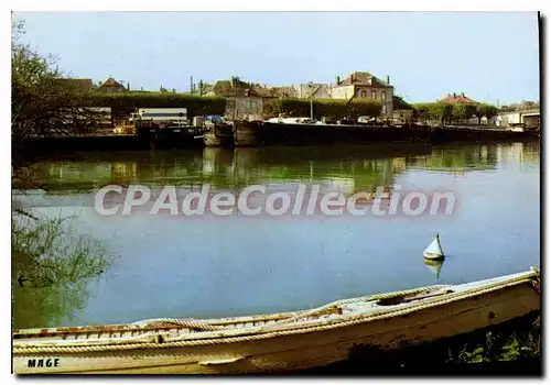 Moderne Karte Bray sur Seine (Seine et Marne) Bords de Seine