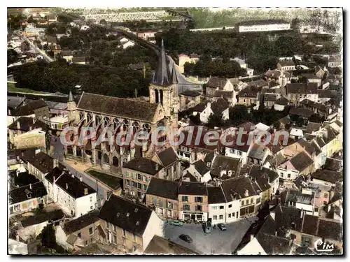 Moderne Karte Brie Comte Robert (S et M) Vue aerienne sur le Centre