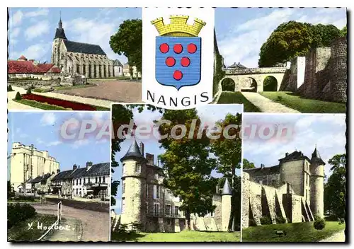 Moderne Karte Nangis (Seine et Marne) L'Eglise Saint Martin