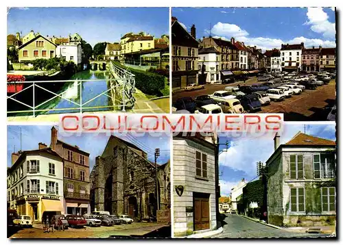 Moderne Karte Coulommiers (S et M) Le Grand Morin La Place du marche