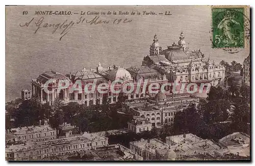 Cartes postales Monte Carlo Le Casino vu de la Route de la Turbie