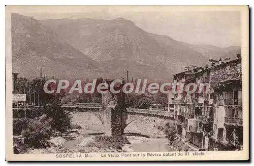 Cartes postales Sospel (A M) Le Vieux Pont sur la Bevera datant du XI siecle