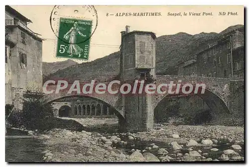 Ansichtskarte AK Alpes Maritimes Sospel le Vieux Pont