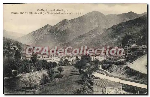 Cartes postales Collection Artistique Sospel (A M) Vue generale