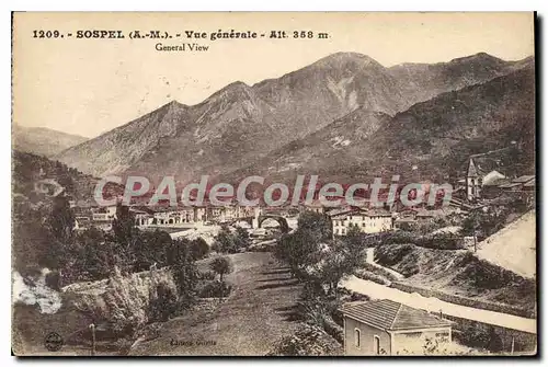 Cartes postales Sospel (A M) Vue generale