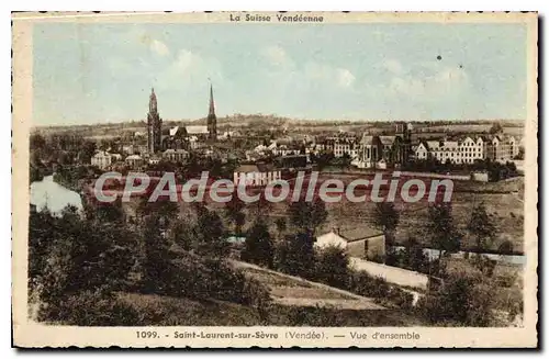 Cartes postales La Suisse Vendeenne Saint Laurent sur Sevre (Vendee) Vue d'ensemble