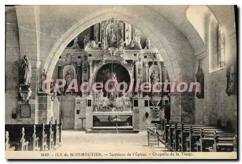 Ansichtskarte AK Ile de Noirmoutier Interieur de L'Eglise