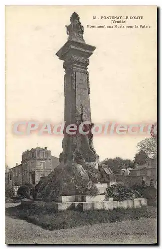 Cartes postales Fontenay le Comte (Vendee) Monument aux Morts pour la Patrie