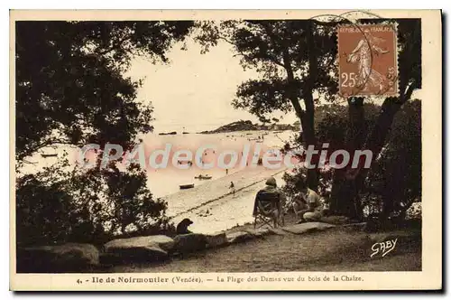 Ansichtskarte AK Ile de Noirmoutier (Vendee) La Plage des Dames vue du bois de la Chaize