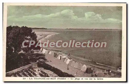 Ansichtskarte AK La Tranche sur Mer (Vendee) La plage et vue sur la Griere