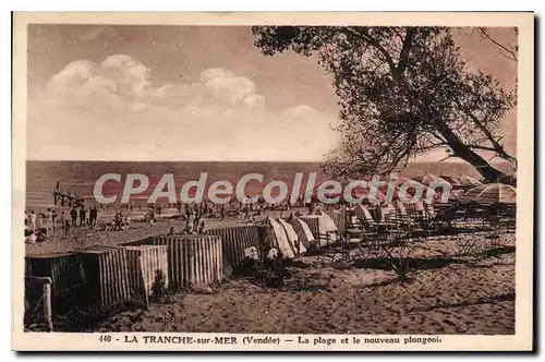 Cartes postales La Tranche sur Mer (Vendee) La Plage et le nouveau plongeoi