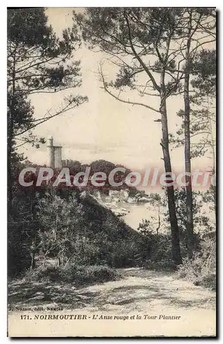 Cartes postales Noirmoutier L'Anse rouge et la Tour Plantier