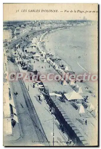 Cartes postales Les Sables d'Olonne Vue de la Plage