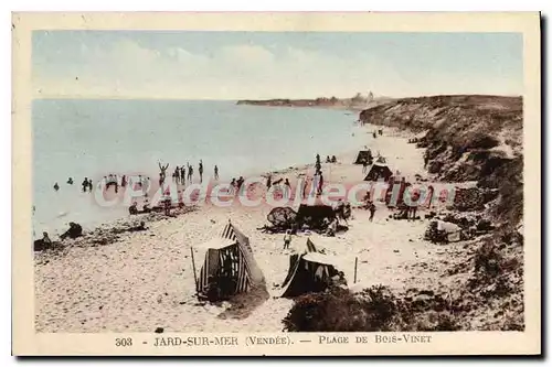 Cartes postales Jardin sur Mer (Vendee) Plage de Bois Vinet