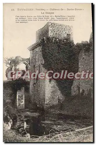 Ansichtskarte AK Tiffauges (Vendee) Chateau de (Barbe Bleue) Le Donjon