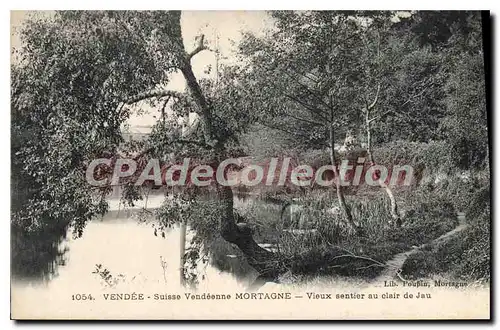 Cartes postales Vendee Suisse Vendeenne Mortagne Vieux sentier au clair de Jau