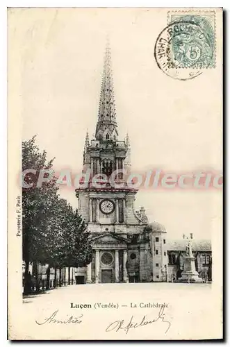 Ansichtskarte AK Lucon (Vendee) La Cathedrale