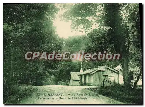 Cartes postales Foret de Mervent Restaurant de la Grotte du Pere Montfort