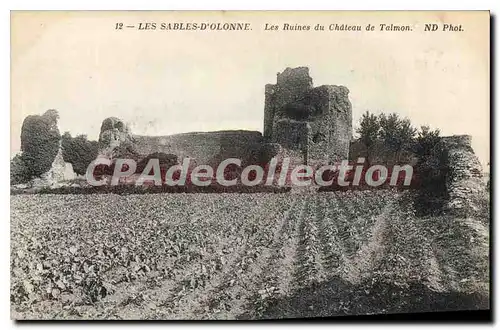 Cartes postales Les Sables d'Olonne Les Ruines du Chateau de Talmon