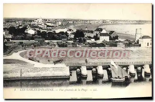 Cartes postales Les Sables d'Olonne Vue generale de la Plage