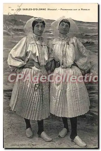 Cartes postales Les Sables d'Olonne (Vendee) Promenade sur le Remblai