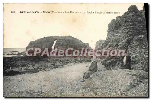 Cartes postales Croix de Vie a Sion (Vendee) Les Rochers