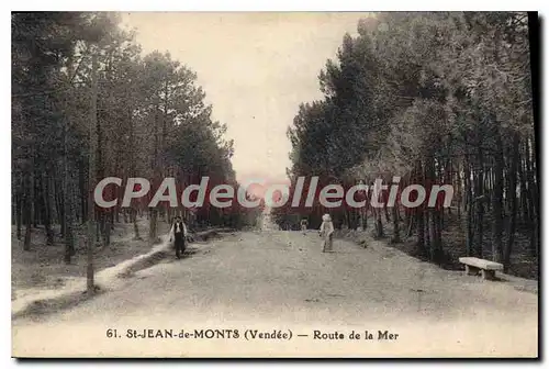 Ansichtskarte AK St Jean de Monts (Vendee) Route de la Mer