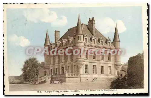 Cartes postales Loge Fougereuse (Vendee) Le Chateau de la Goujonnerie